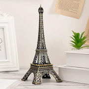 7-Inch Eiffel Tower Statue – Bronze Alloy Paris Souvenir | Home, Office & Event Decoration