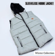 Men's Parachute Sleeveless Jacket - 1 Pc Hooded Neck Design