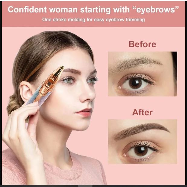 Rechargeable Hair Remover, Facial Hair Removal Electric Trimmer - High Quality Pocket Sized Facial Hair Removal Machine, Epilator For Upper Lips, Lipstick Shape Razor, Eyebrow Shaver, Hair Trimmer For Women - Smooth Skin Hair Remover