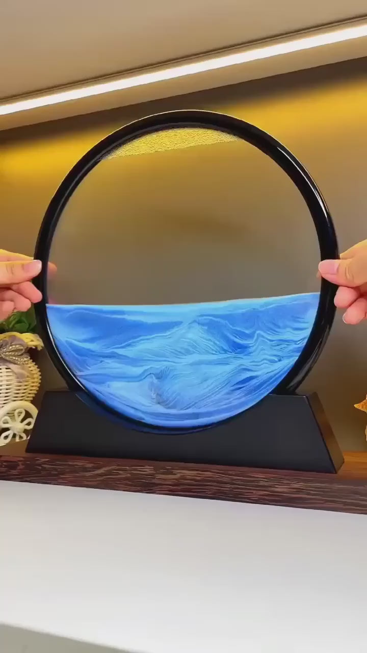 Load video: 3D Moving Sand Frame – 7" (Random Color)